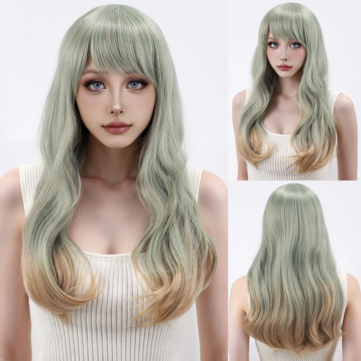 

Air bangs cos wig Lolita wig synthetic fiber wig