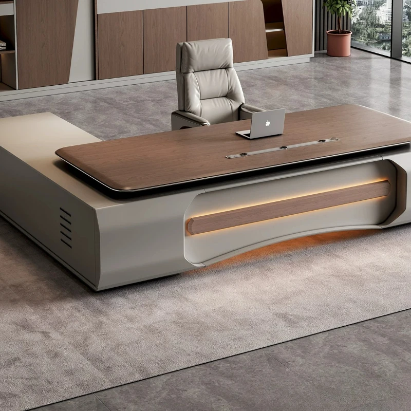 European Design Office Desk Modern Luxury Executive Minimalist Office Desk Aesthetic Nordic Mesas Escritorio Trendy Furniture