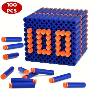 Foam darts for children's toys, gun accessories, soft bullets, pistol, blue, weapon filling, 50 pcs, 100pcs 10 Main Sales Ammunition - №5