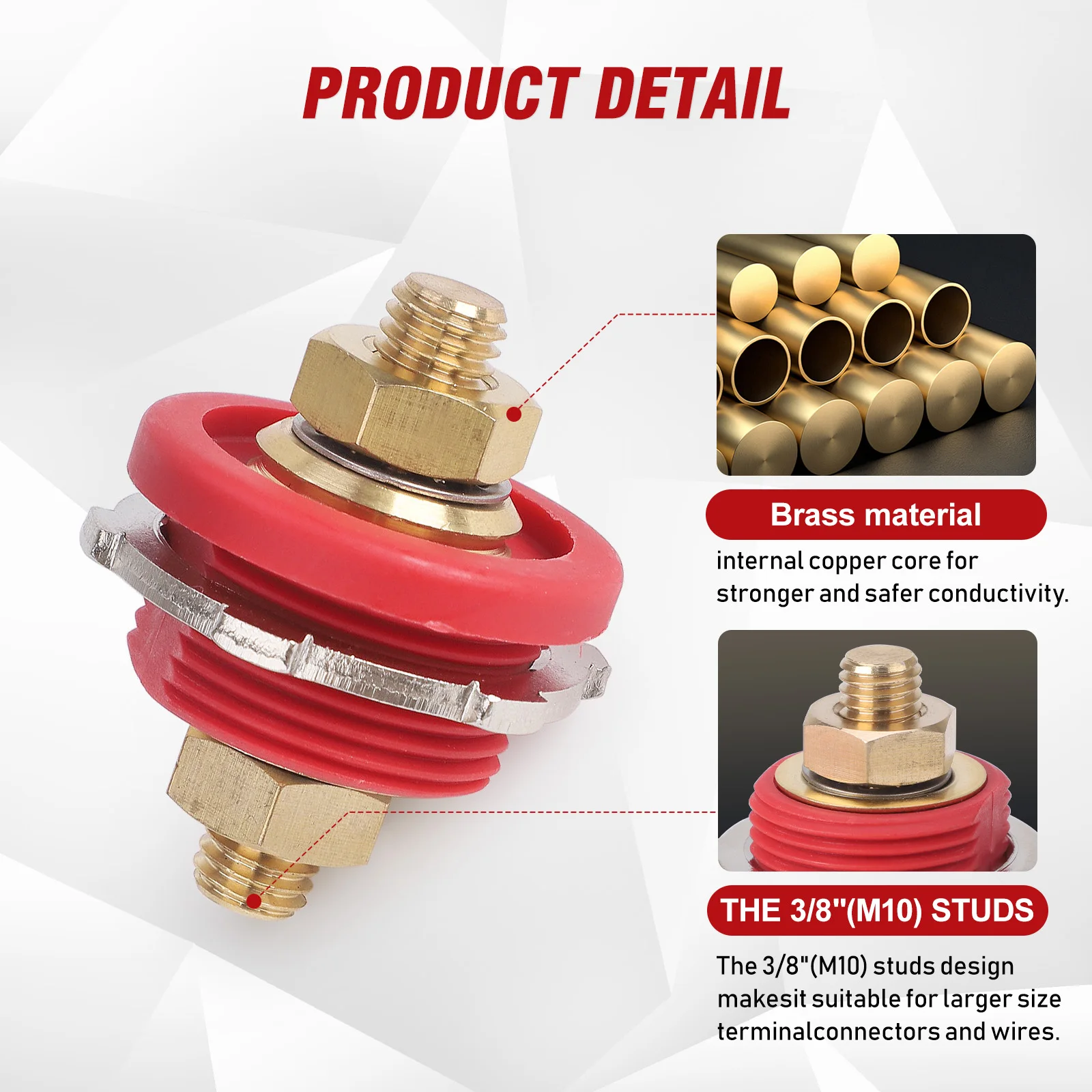 3/8 مسمار البطارية عن بعد تقاطع الطاقة 300A 24 فولت آخر محطة عدة Connecto الثقيلة لسيارة التخييم RV شاحنة قارب أداة الدائرة الكهربائية #4