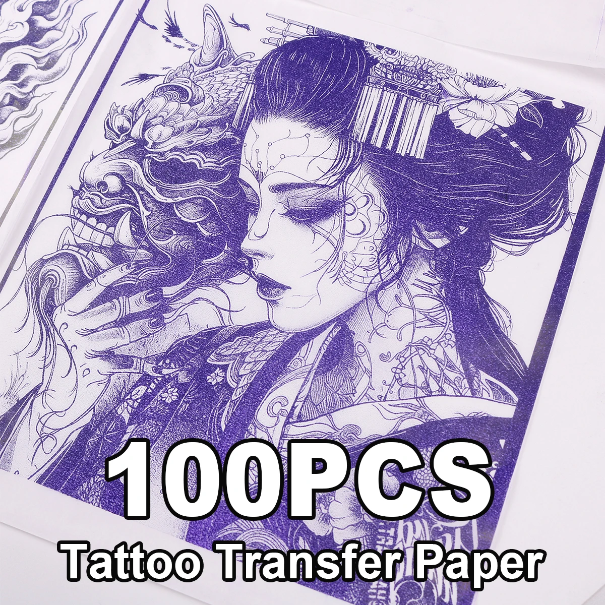 10/20/30/40/50/100Pcs A4 4 Ply Tattoo Transfer Paper Thermal Stencil Carbon Paper for Tattoo Artists Thermal Printer Copy