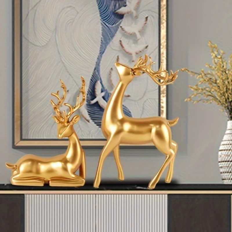 Golden Elk Set Of S…