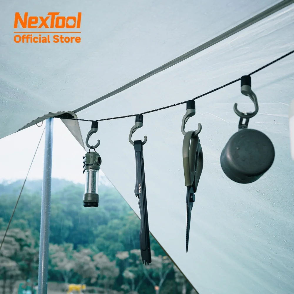 

NexTool 13PCS Nex-Clip Set Multi Functional Hook Carabiner Outdoor Camping Mountain Climbing Backpack Hook DIY Hand Tools