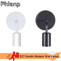 Phlanp Nordic Iron art Wall Lamp Sconce E27 Retro Vintage Indoor Lighting Bedroom Liveing Room For Home Wall Light Fixture