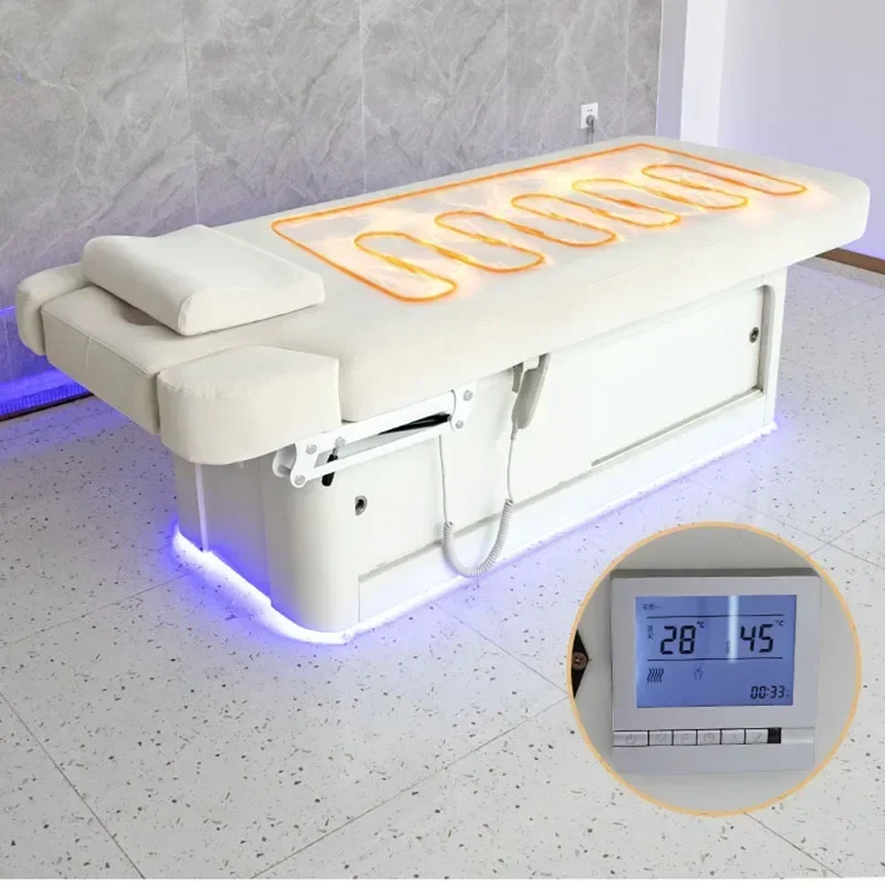 Electric Beauty Bed Constant Temperature Heated Spa Massage Bed For Physiotherapy Camilla Masaje Salon Furniture GY50MB