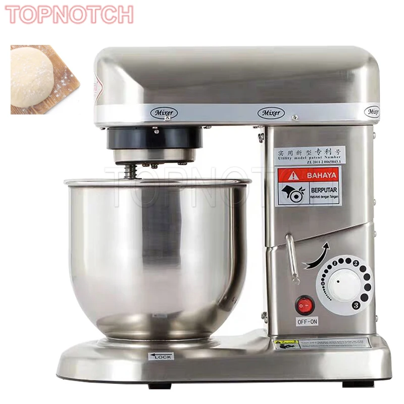 Commercial 5L 7L 10L Egg Cream Flour Food Mixer Bakery Bread Stand Dough Cake Mixer Machine