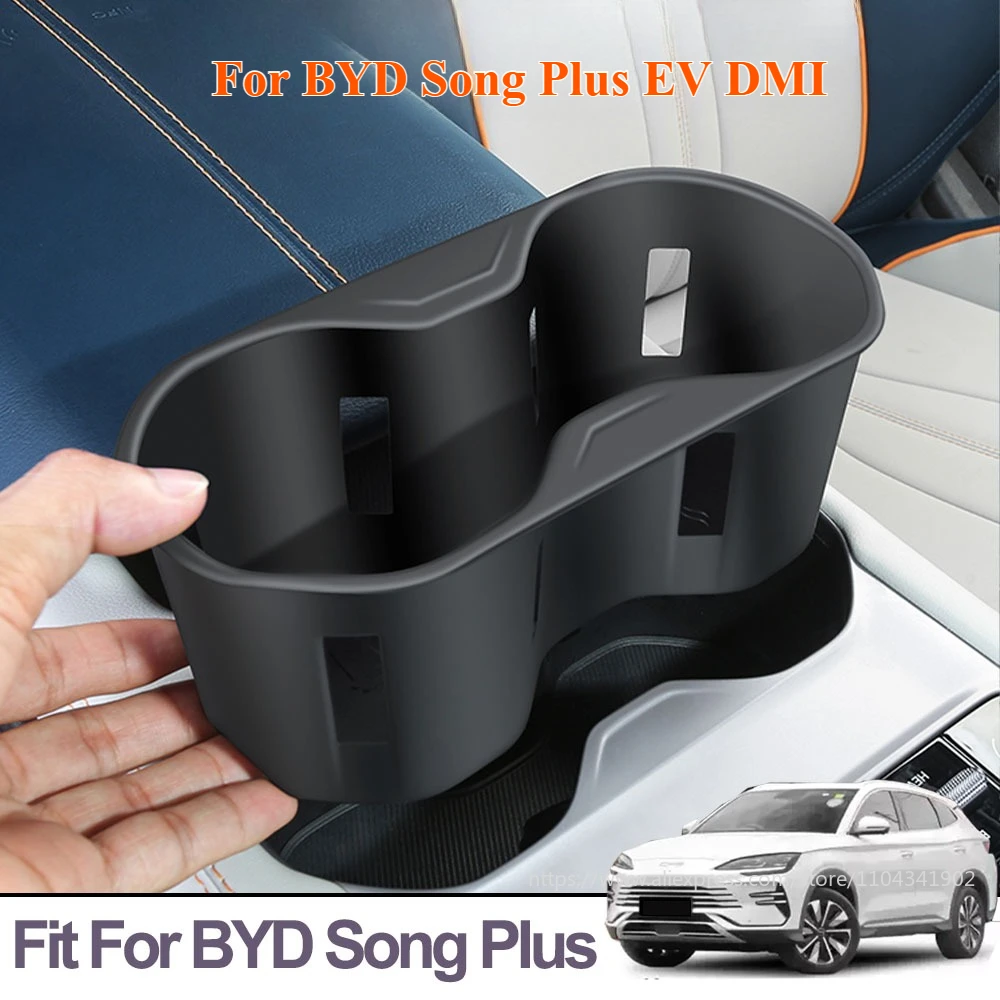 

Fit For BYD Song Plus EV DMI 2020-2024 2025 Water Cup Holder Center Console Armrest Storage Box Beverage Holder Pad