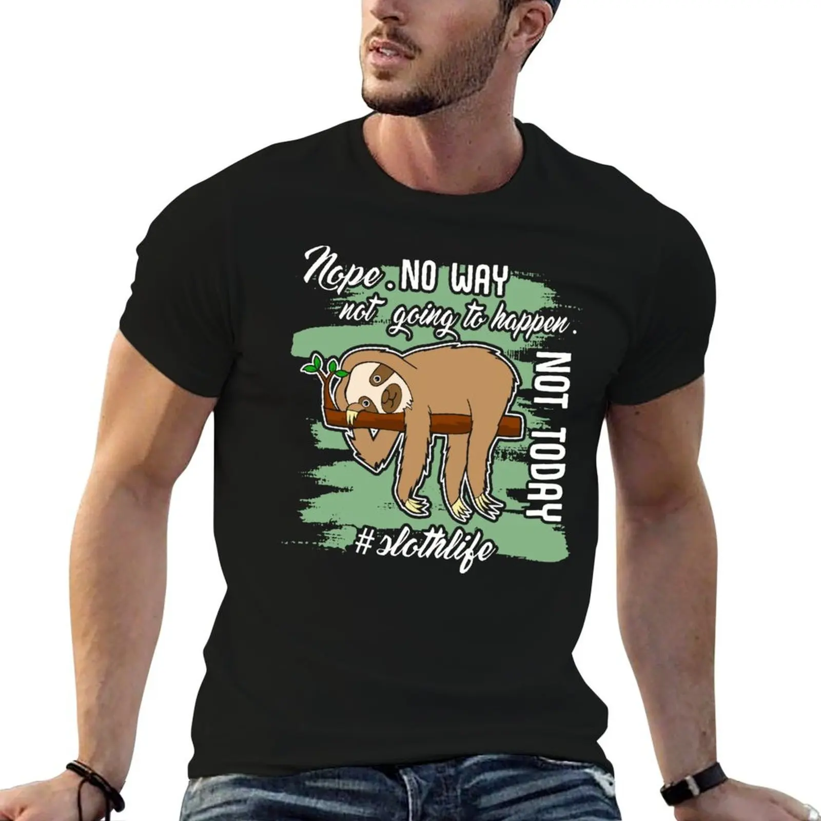 Sloth - Sloth Life Not Today T-Shirt new gifts and t-shirts blue archive cotton t shirt men