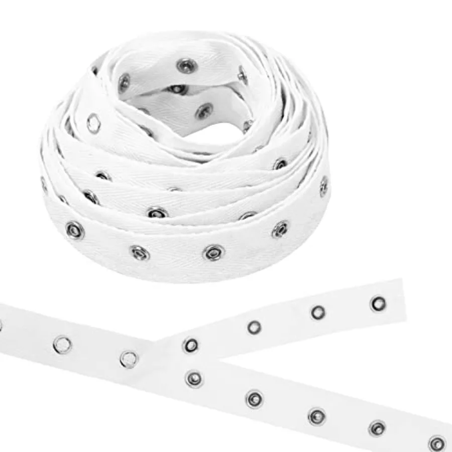 

Metal for Sewing by Yard Snap Buttons for Clothes - Sew on Snaps Strips Fastener Tim for Clothing - 3 Yds Cotton for Clothes