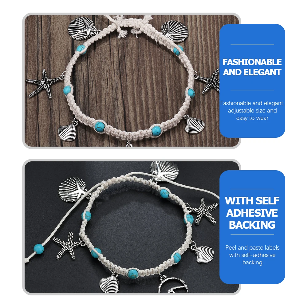 

Shell Anklets for Women Braided Foot Jewelry Ankle Chains Elegant Summer Beach Party Accessories Long Lasting Material