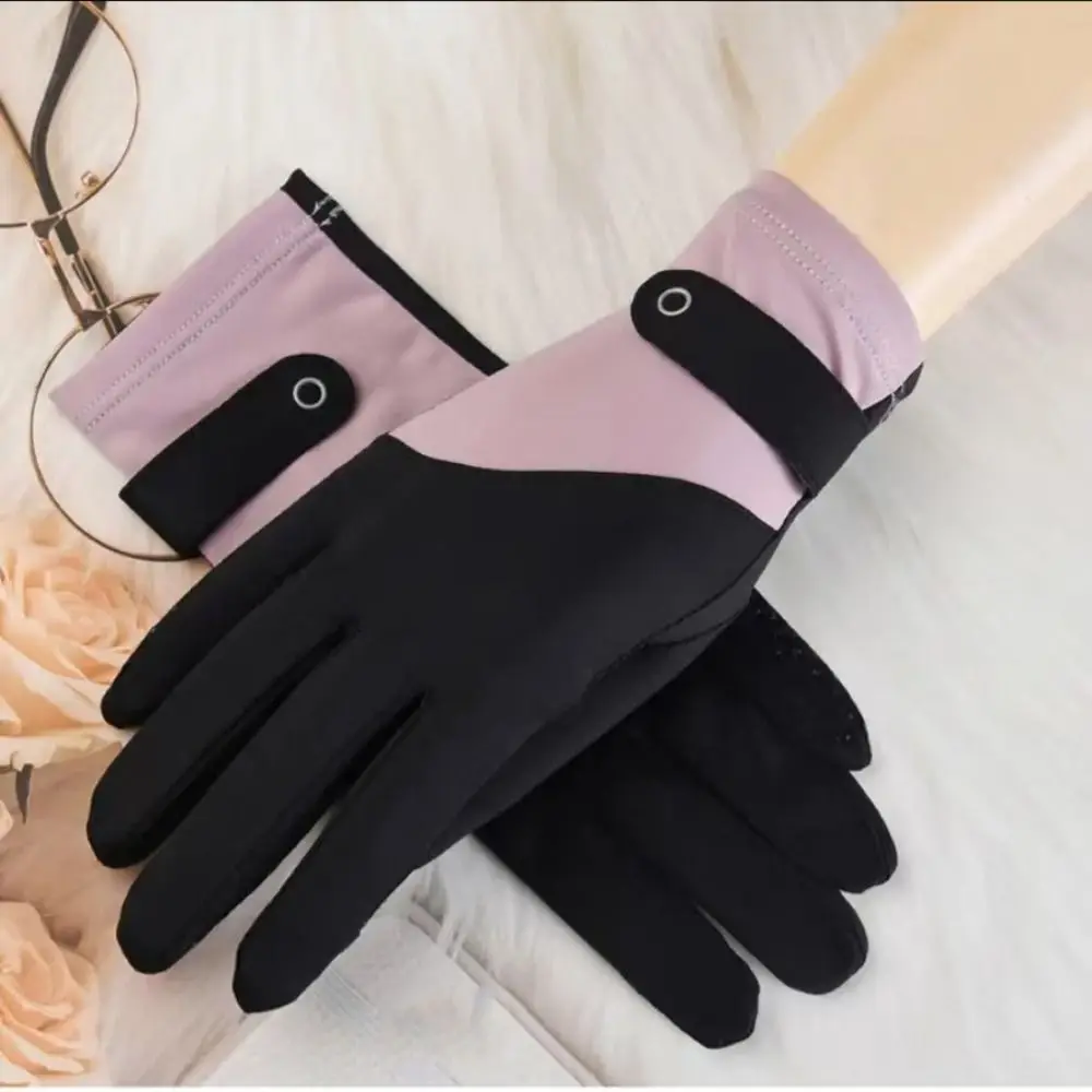 

Breathable Sun Protection Gloves Anti-Sunburn Anti-UV Sunscreen Ice Silk Gloves Mittens Elegance Summer Sunscreen Gloves Women