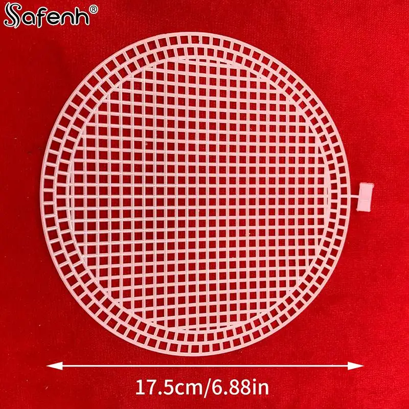 1pc Round 4mm Plastic Knitting Weaving Plastic Mesh Sheet DIY Sewing Woven Bag Accessories Purse Making Supplies Crochet Project