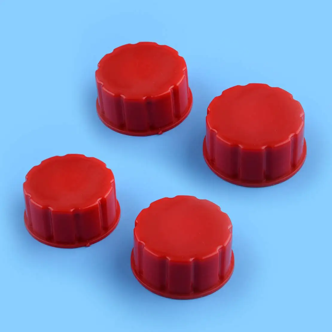 4 unidades de tampa de base sólida de rosca grossa para lata de gás com junta de vedação durável