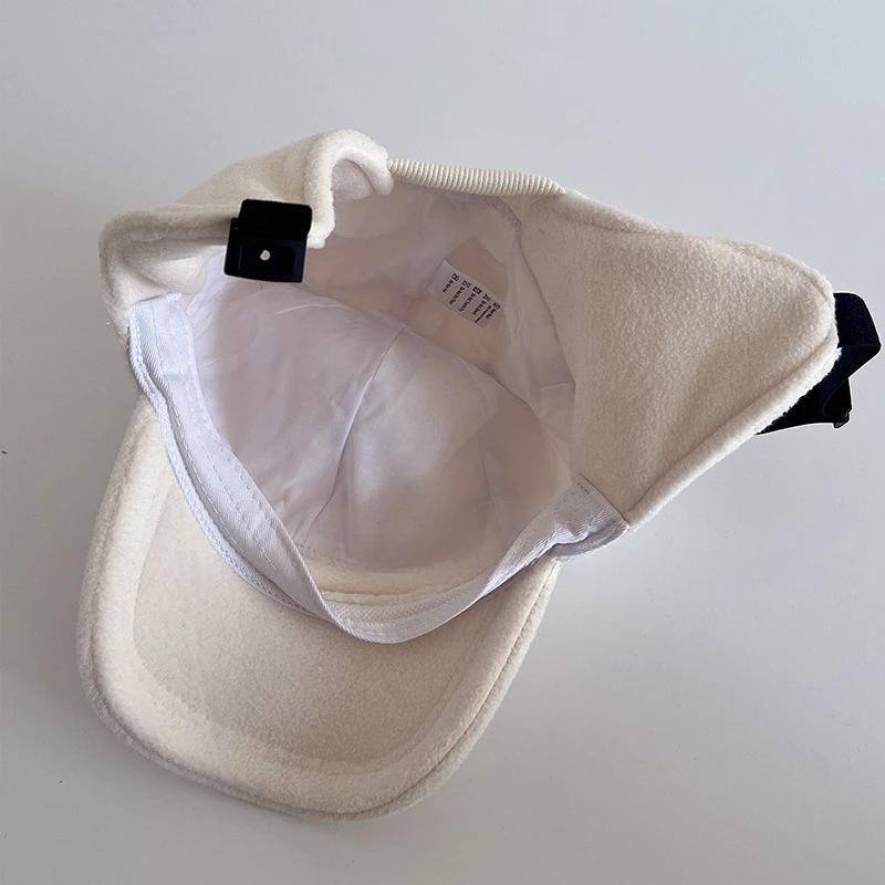 1 قبعة بيسبول قطيفة لحماية الأذن للأطفال على الطراز الأوروبي الأمريكي مناسبة للتنقل في الهواء الطلق متعددة الاستخدامات في الشتاء