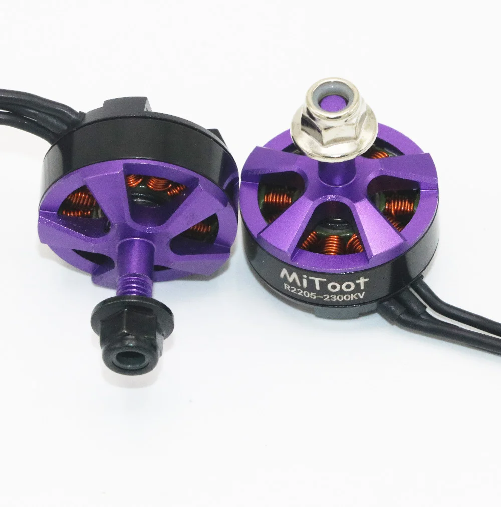 4pcs/lot  Mitoot R2205 2300KV Brushless Motor CW CCW for FPV Racing Quadcopter Drone Multicopter