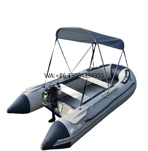 Supported 3M Foldable Aluminum Floor High-Speed PVC Inflatable RIB Boat for Drifting Outdoors