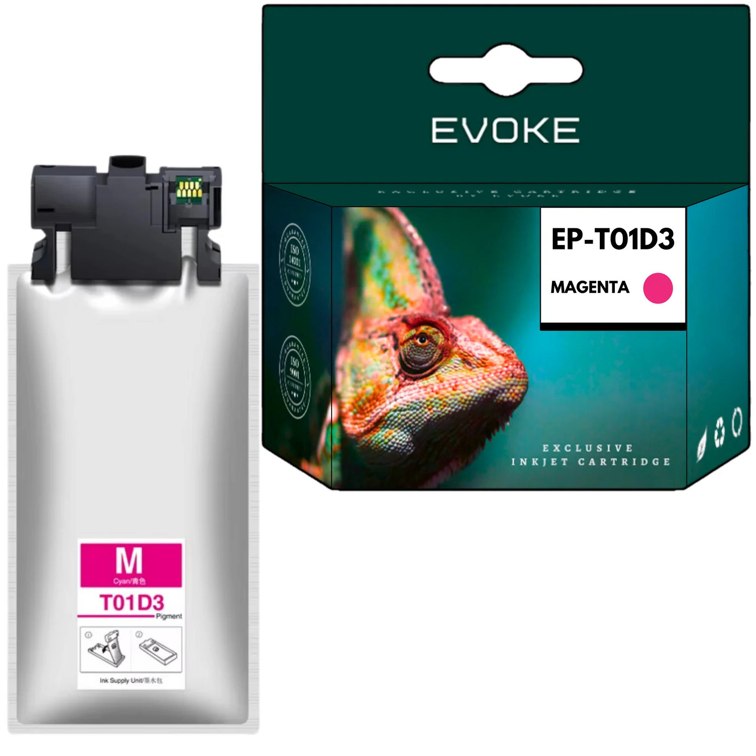 Printer Inkt Voor Epson T01d3 Rood (Magenta) | 220 Ml | 20000 Pagina 'S