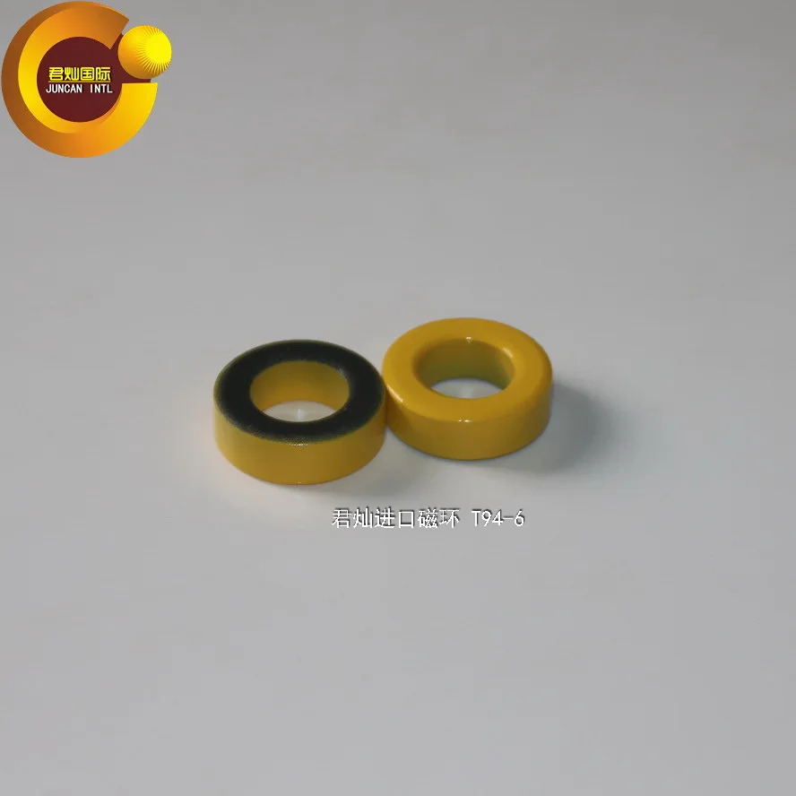 Imported Magnetic Ring Magnetic Core T94-6 High-frequency RF Iron Powder Core Yellow Gray Ring