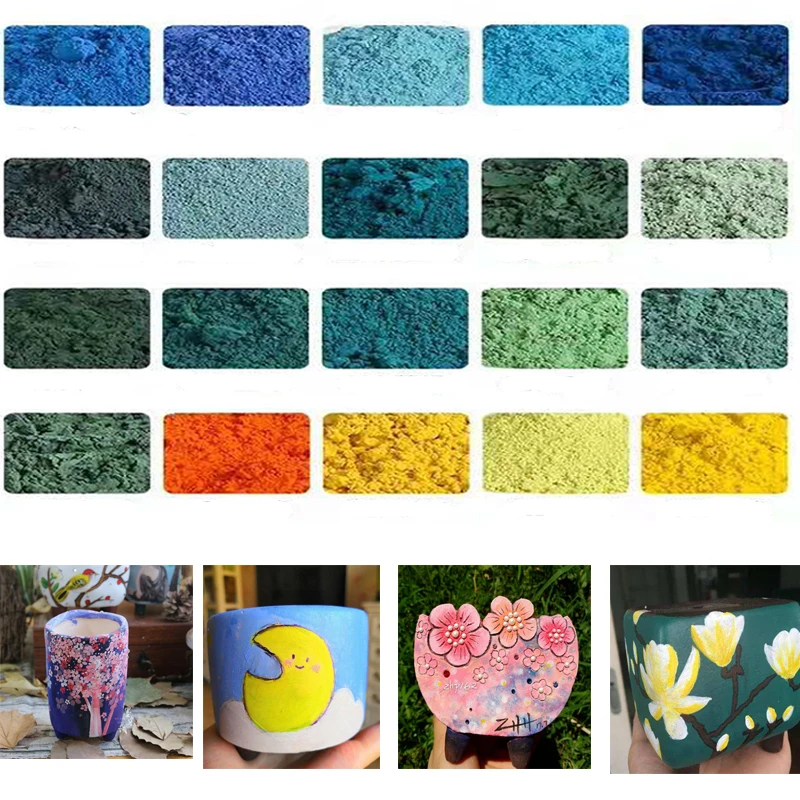 50g/Bag Pottery Ceramic Underglaze Color Pigment DIY Hand-painted Medium and High Temperature Color Powder