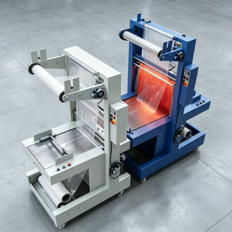 Customized Automatic Shrink Wrap Machine Heat Tunnel Conveyor Belt Industrial Sealer POF Film Packaging Equipment CE Standard