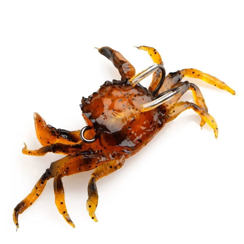 

Искусственная Реалистичная Мягкая приманка-краб, 1 шт., 3d, 10 см, 35 г, искусственная приманка для морской рыбалки с острыми искусственными приманками