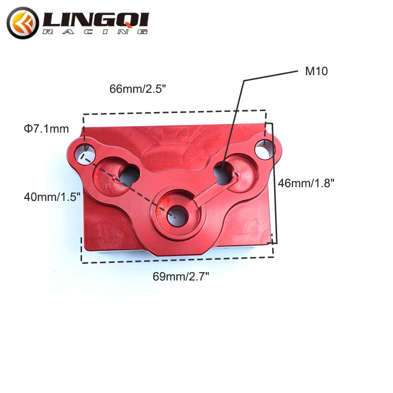 LINGQI Universal Motorcycle Accessories CNC Oil Cooler Radiator Part Cylinder Cover For Most 110cc 125cc 150cc Pit Bike