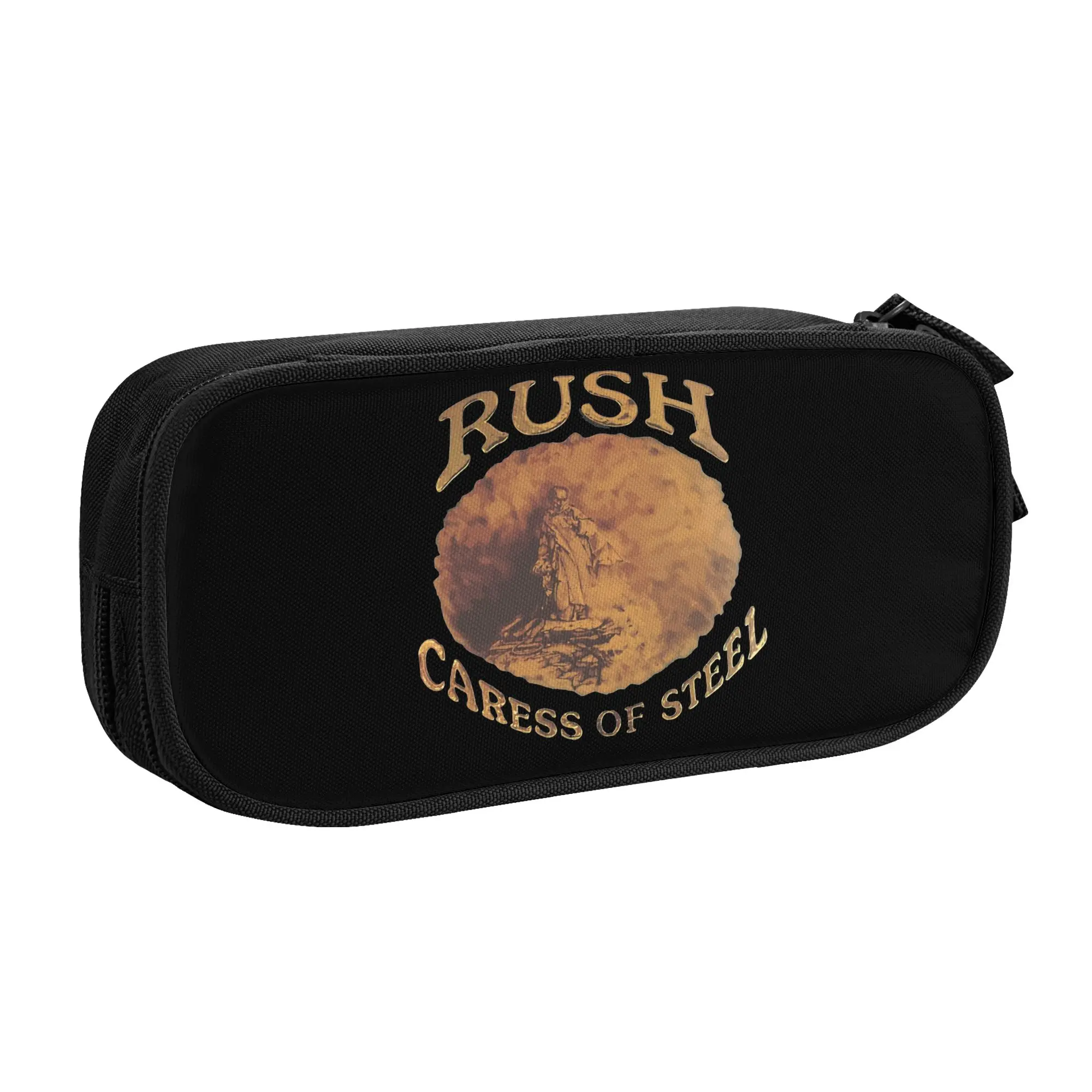 Estuches para lápices Caress Of Steel Mini Rush Band, bonitas cajas para bolígrafos, bolsas para niñas y niños, estuches escolares con cremallera de gran capacidad para estudiantes