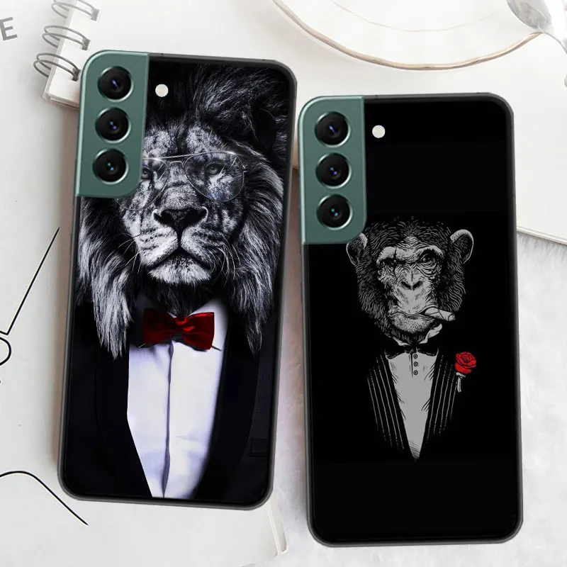 Man Suit Shirt Tie Phone Case For Samsung S8 Galaxy Note 20 Ultra 10 Lite 9 8 M12 M21 M30S M31 M32 M51 M52 J8 J6 J4 Plus A90 Cov