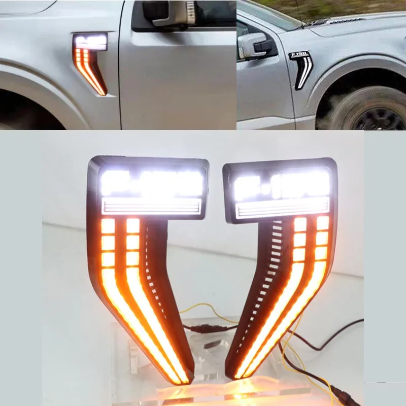 

F150 Reverse Flash Light Ford F150 Accessories Car LED Turn Signal DRL Side Marker Lamp For Ford F150 2021 2022 Pickup