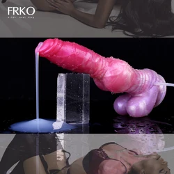 FRKO Large Knot Dildo Wolf Ejaculating Silicone Sex Tooys For Man Dog Penis Squirting Vaginal Masturbator Liquid Spray Women 18+