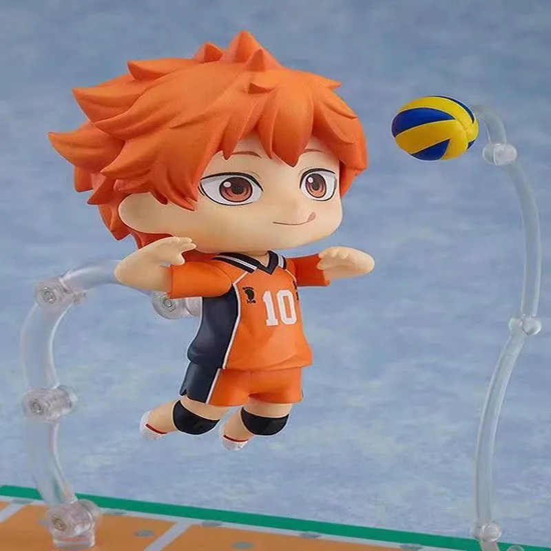 Q Version Ton Volleyball Junge Hinata Shoyo, Neuling Karas uno bewegliche Gesicht wechselnde Figur Ornamente für Kinder geschenke