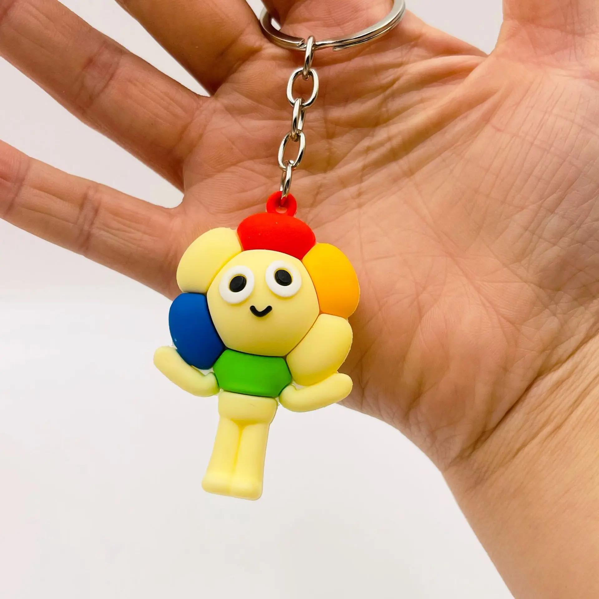 Dandys world Keychain accessaries Cartoon funny Bag Pendant cute creative charm Car Keyring Friends Fans Gifts