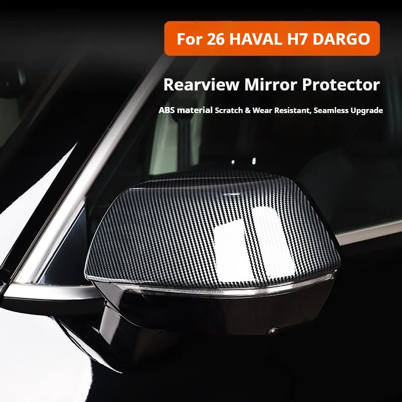 

For 26 HAVAL H7 DARGO 2nd Generation Rearview Mirror Cover Reverse Mirror Collision Protection ABS Decorative Car Accessories