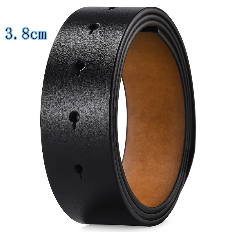 عالية الجودة حزام جلد الرجال التلقائي مشبك حزام دون مشبك حزام جلد الموضة للرجال لا مشبك 3.3 سنتيمتر 3.5 سنتيمتر 3.8 سنتيمتر #6