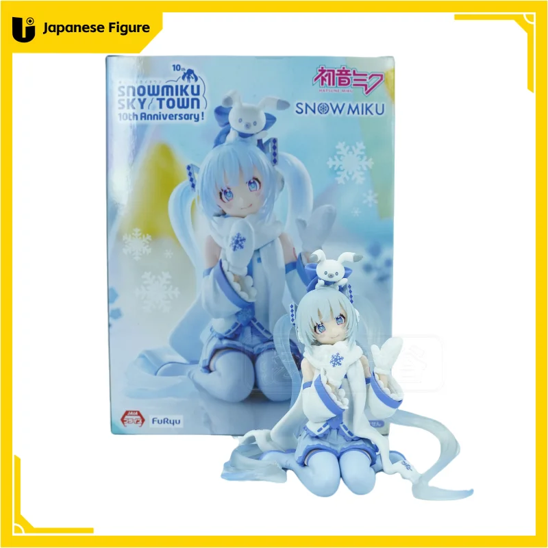 

In Stock FuRyu Noodle Stopper SNOW MIKU Sky Town 10th Anniversary PVC 15CM Anime Action Figures Model Collection Toy