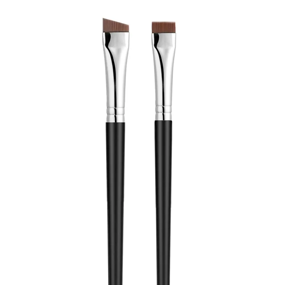 Precision Gel Eyeliner Brushes with Synthetic Bristles for Ultra Thin Slanted Flat Angle Application