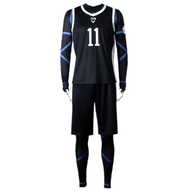 Anime Blue Lock Cosplay Nagi Seishiro Costume White Black Jersey Football Jumpsuit Bodysuit Halloween Carnival Party Clothes