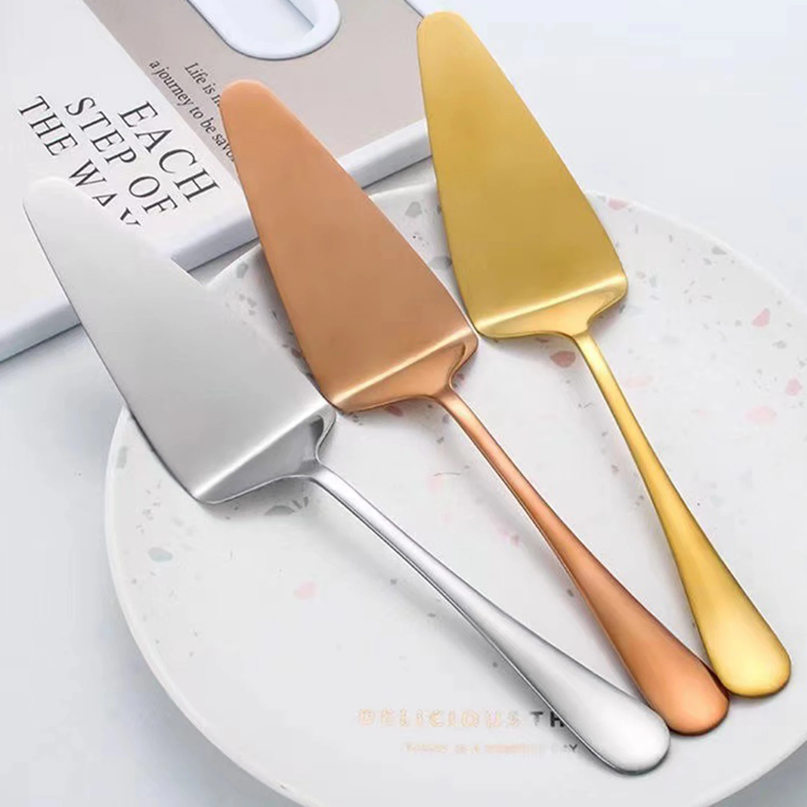 

Stainless Steel Cake Server Ergonomic Non Slip Baking Shovel For Dining