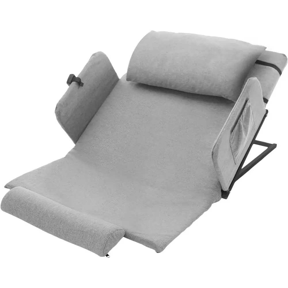 

Adjustable Electric Bed Backrest with Remote Control for Pregnant, Disabled, and Elderly (Grey)