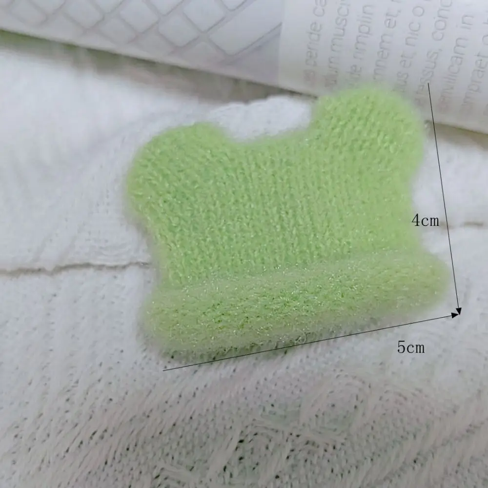 

Knitted Mini Knitted Hats Handmade Materials Mini DIY Doll Decorative Cap Colorful Cute Knitted Finger Cap Children Gift