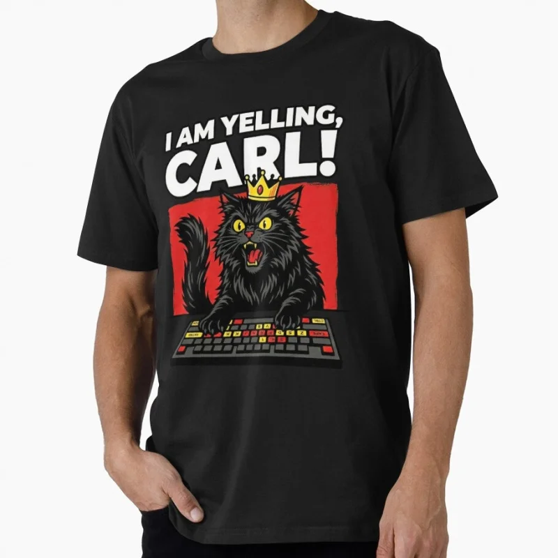 I Am Yelling, Carl! Sic-Fi Dungeon Crawler Carl Gift T-Shirt for Book lover Funny Cartoon Graphic Tee Y2K clothes All size tops