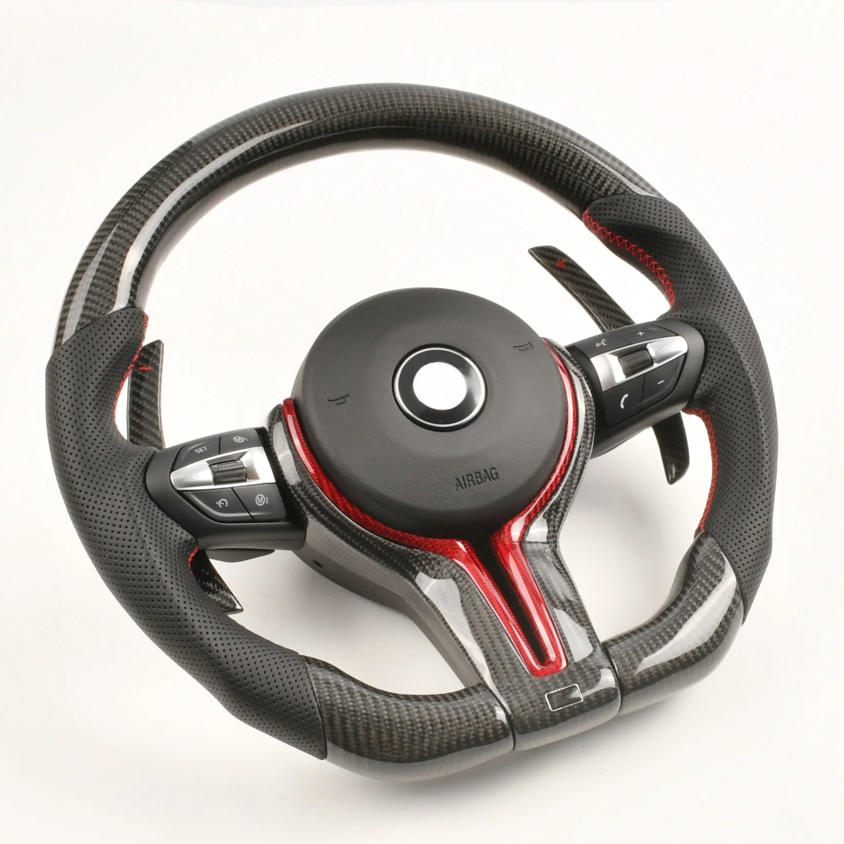 Car interior accessories real carbon fiber steering wheel For 1 2 3 4 series F10 F20 F30 F82