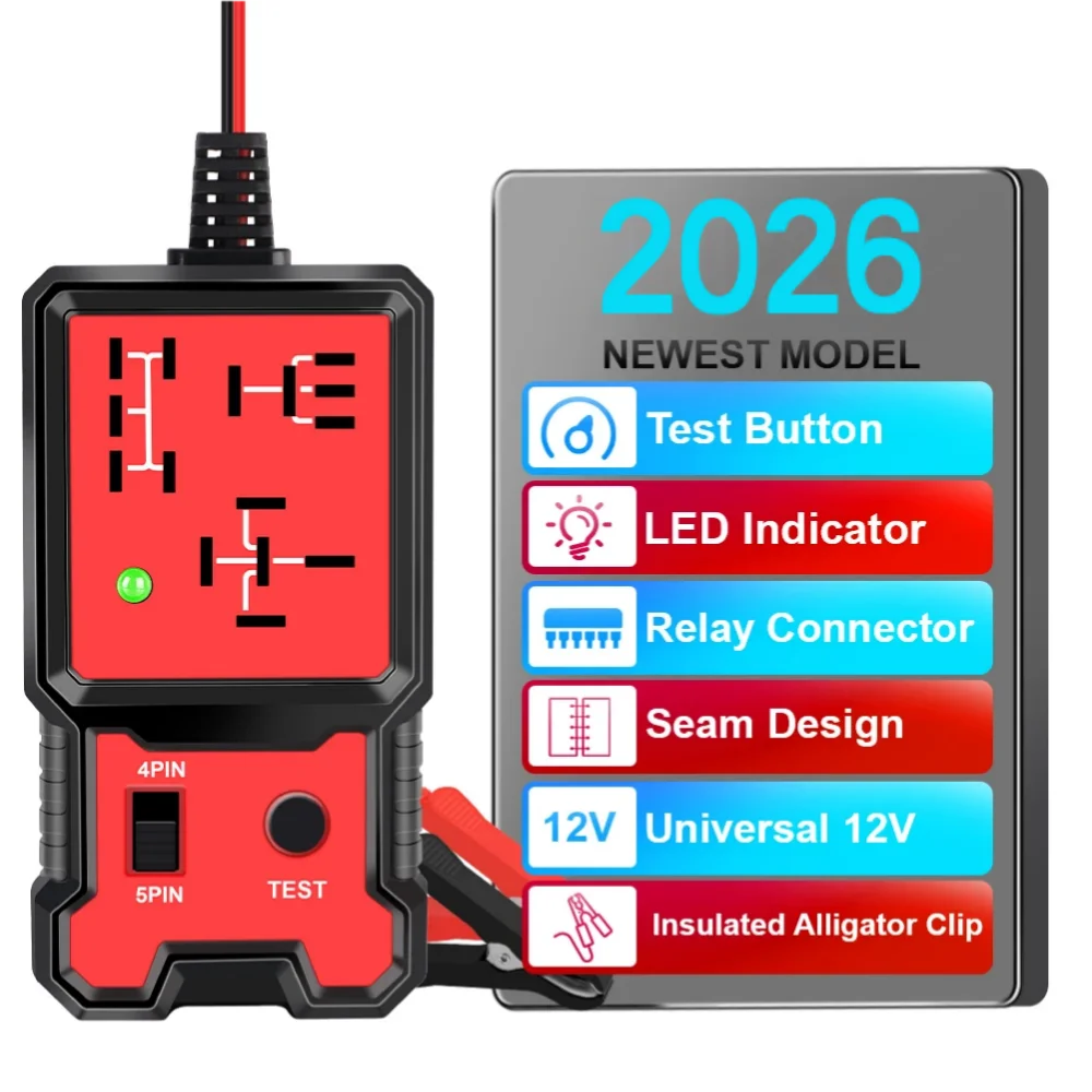

Устройство проверки автомобильного аккумулятора, универсальный светодиодный индикатор 12 В, автомобильный электронный тестер реле, тестер автомобильных реле