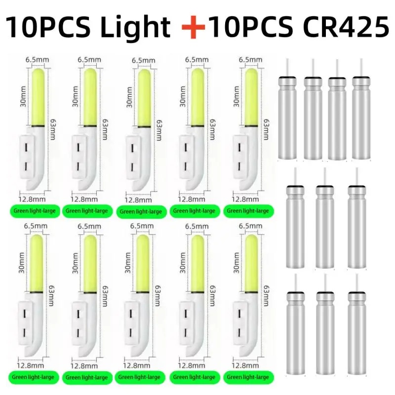 Fishing Light Stick Rod LED CR425 3.6V Lithium Battery USB Charge Kit Pesca Tool Luminous Tackle Night Bright Fluorescent Lamp