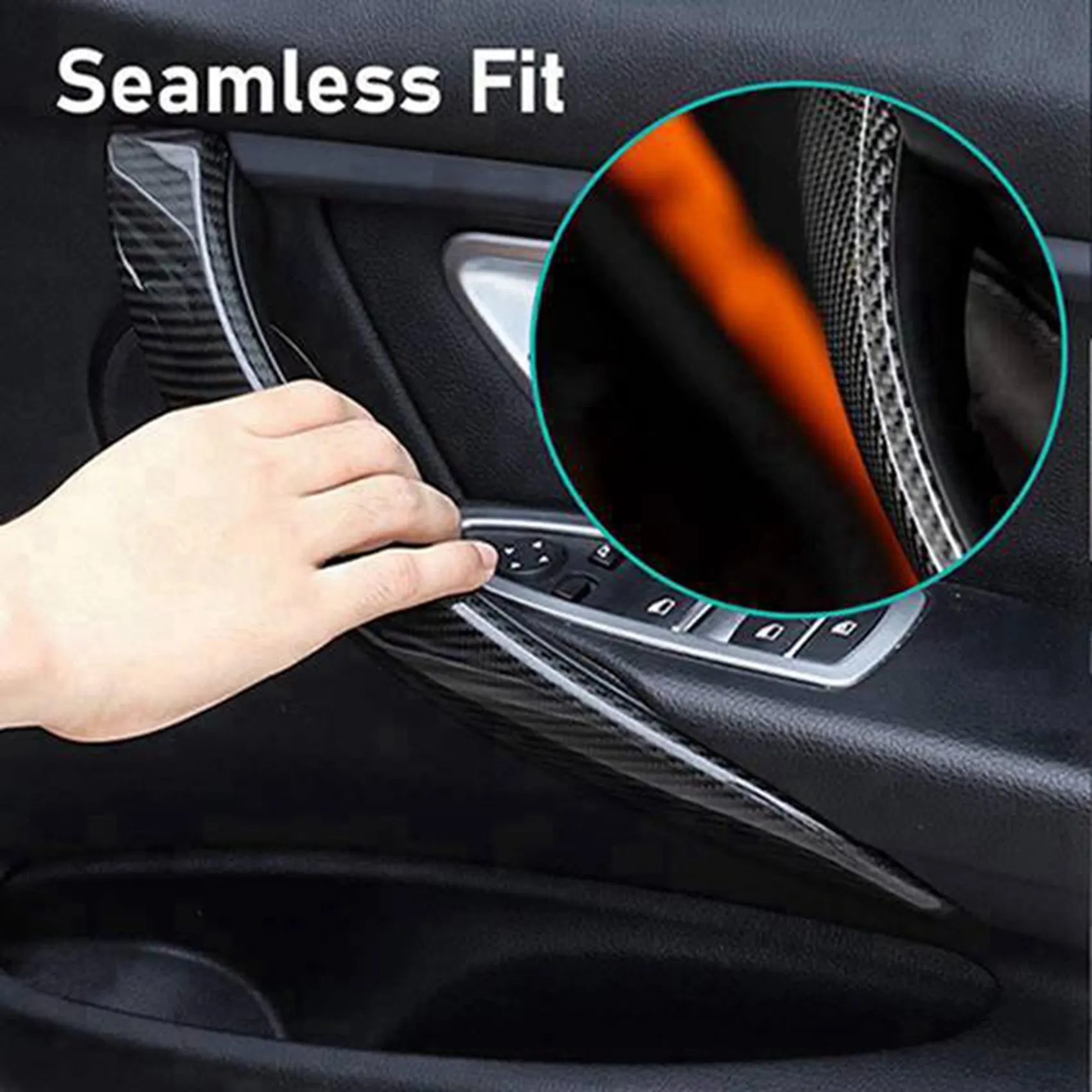 

Efficientt-2PCS Car Interior Door Handle Cover For BMW 3 4 Series 3 Series GT F30 F31 F32 F33 F34 F35 F36 F80