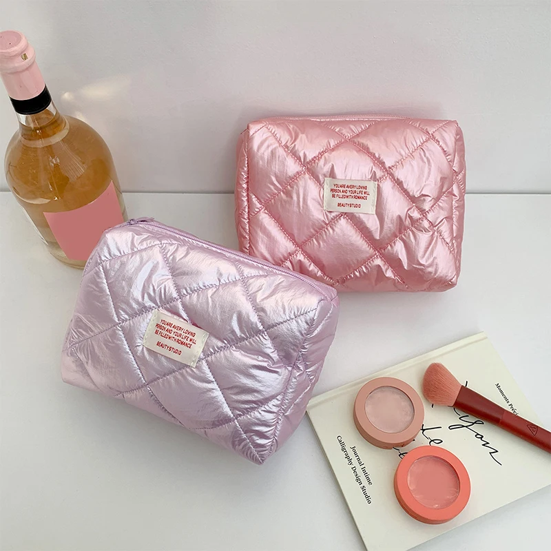 1PC Ins Style Cosmetic Makeup Bag borsa per la cura della pelle di grande capacità borsa per rossetto borsa per il lavaggio da viaggio portatile