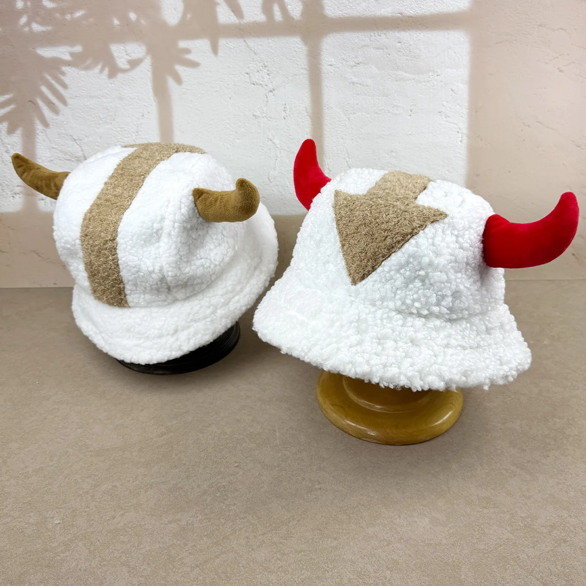 

Cute Anime Same Horned Hat Winter Warm Colorful Cotton Hat Cartoon Film Fans Collection Outdoor Accessories