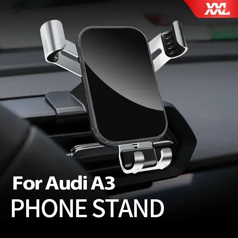 Car Phone Holder GPS Support for Audi A3 8Y Sline S3 2020 2021 2022 Sedan Hatchback Sportback Limousine  Interior Accessories