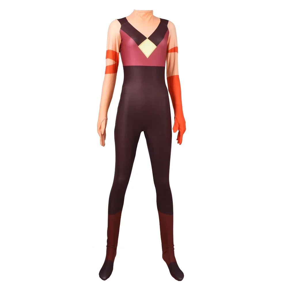 Halloween  Steven Universe Jasper Superhero Cosplay Costume Men Boys Male Suit Zentai Suit Adult Kids Bodysuit Party JumpSuit