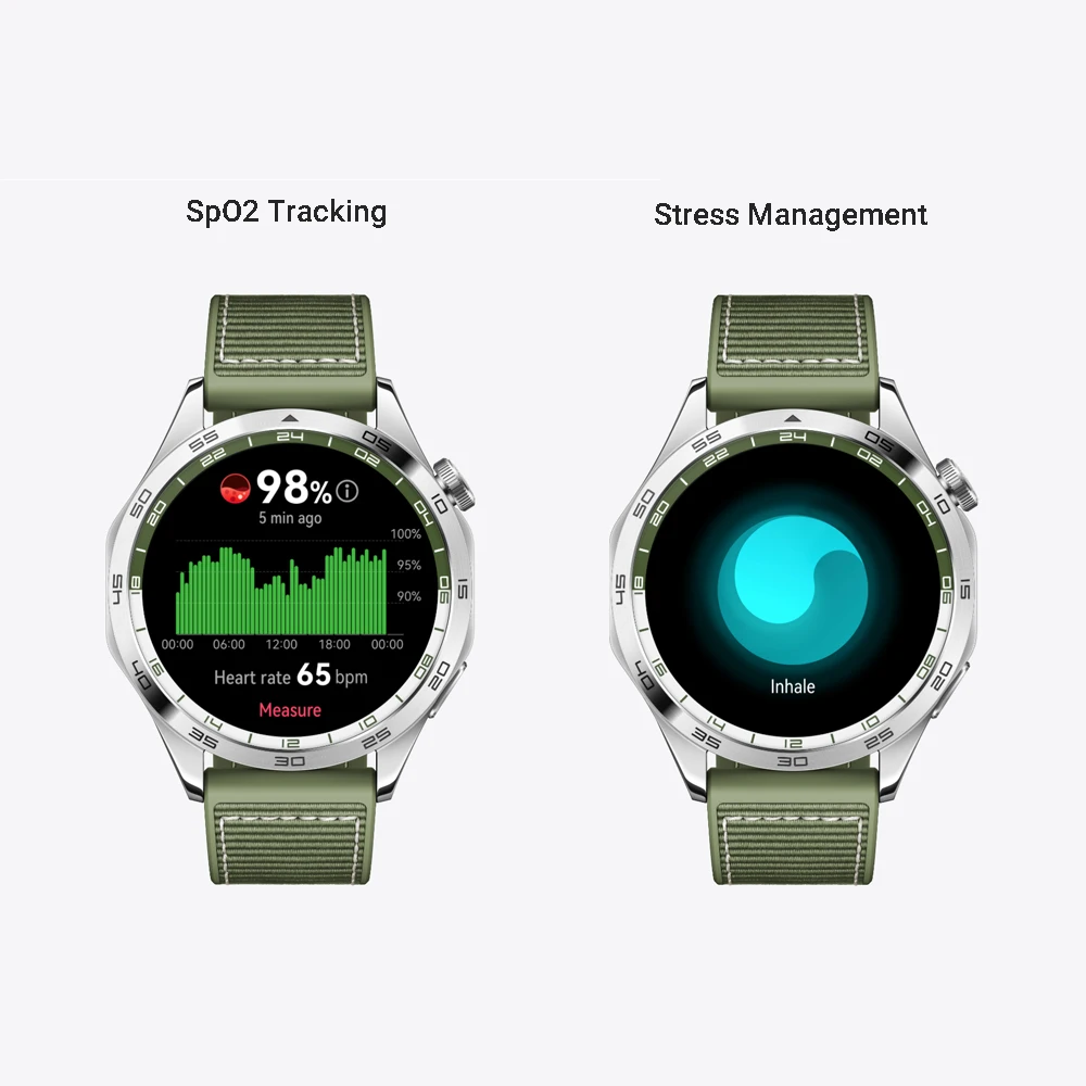 ساعة ذكية، ساعة هواوي GT 4، ساعة ذكية، وجوه ساعة مخصصة، بطارية تصل إلى 14 يومًا، هواوي TruSeen ™   5.5، الرد على مكالمات بلوتوث